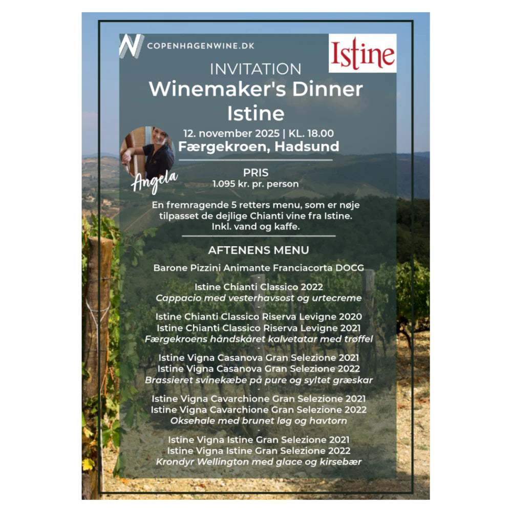  Winemaker's Dinner med Istine - Færgekroen, Hadsund - 12. november 2025 kl. 18:00
